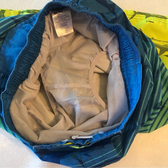 Ocean Gear Boys Size XL(14-16) Blue Fish Design Swimming Trunks Baiting Shorts - Picture 4 of 15